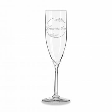 Besties | Personalized 6oz Champagne Flute